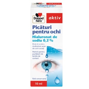 Picaturi pentru Ochi cu Hialuronat de Sodiu 0.2%, 10ml Doppelherz