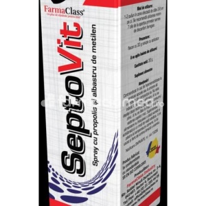 SeptoVit spray cu propolis si albastru de metilen, 30 ml, FarmaClass