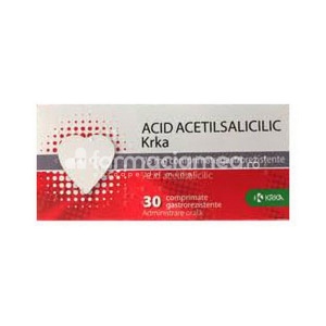Acid Acetilsalicilic 75mg x 30cpr Krka