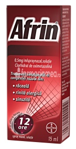 Afrin 0,5mg/ml spray nazal 15ml Bayer