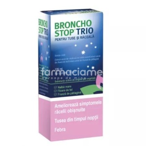 Bronchostop Trio Sol Orala pt Tuse si Raceala 120ml Kwizda