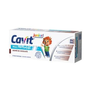 Cavit Junior multivitamine ciocolata, 20tb, Biofarm