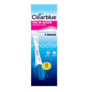 Clearblue Test de Sarcina Detectare Rapida x 1buc