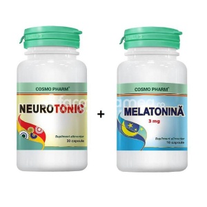COSMOPHARM Neurotonic 30 capsule + Melatonina 3mg x 10 capsule
