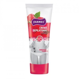 Crema depilatoare cu extract de zmeura Teenager, 150 ml, Farmec