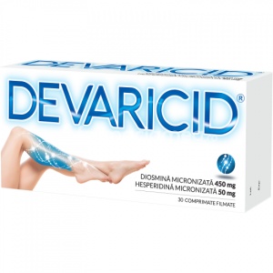 Devaricid 450mg/50mg x 30cpr film Biofarm