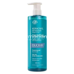 DUCRAY Keracnyl gel de curatare anti-acnee, 400ml