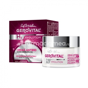 Gerovital H3 Evolution Cr Antirid cu Acid Hialuronic 3% 50ml