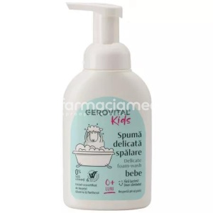 Gerovital Kids Spuma Delicata Spalare Bebe 300ml