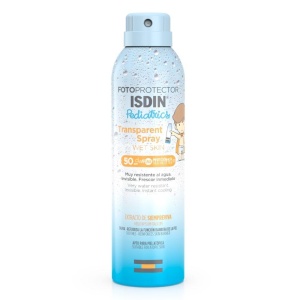 Isdin Pediatrics Spray Transparent Protectie Solara pt Copii SPF50 Wet Skin 250ml