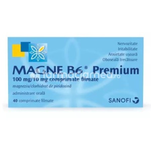 Magne B6 Premium 100mg/10mg x 40cpr film Sanofi