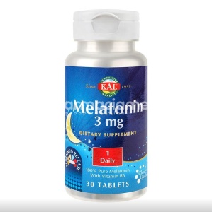 Melatonin 3mg, insomnii, atenueaza tulburarile de somn, 30 de tablete, Secom