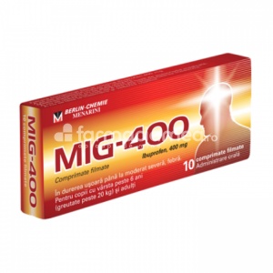 MIG 400mg x 10cpr film (PVC/Al) Berlin Chemie