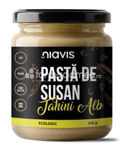 Niavis Pasta de susan (tahini alb) ecologica Bio, 250 g