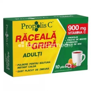 Propolis C Raceala si Gripa Adulti x 10plic Fiterman