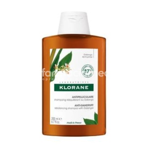 Sampon anti-matreata cu galangal, 200 ml, Klorane