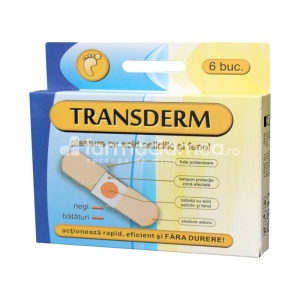 Transderm Plasturi cu Ac Salicilic si Fenol x 6buc