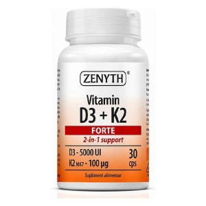 Vitamina D3+K2 Forte x 30cps Zenyth