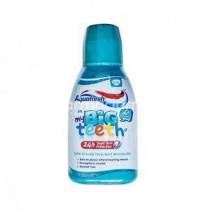 Aquafresh Apa de gura Big Teeth Mint, 300 ml, Gsk