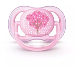 Avent Suzete Ultra Air 0-6luni design figurine fete, 2 bucati - Img 3
