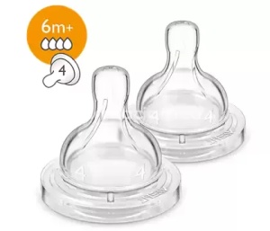 Avent Tetina Classic Anticolici Airflex 4 orificii 6+, 2 buc