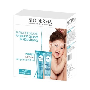 Bioderma Pachet ABC Derm Lapte Hidratant 200ml + ABC Derm Gel Spumant 200ml Cadou