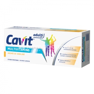 Cavit Adulti Multivitamine Vanilie x 20cpr mast Biofarm
