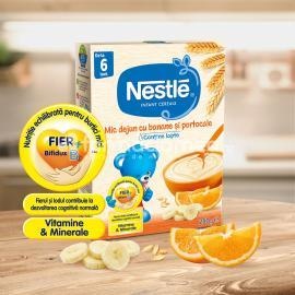 Cereale Mic dejun cu banane si portocale, de la 6 luni, 250 g, Nestle - Img 3