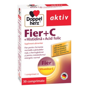 Doppelherz Aktiv Fier+Vit C+Histidina+Ac Folic x 30cpr