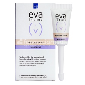 Eva Intima Restore pH 3.8 Gel Vaginal pt Refacerea Mucoasei x 9aplic Intermed
