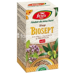 Fares Biosept Sirop cu Miere si Propolis A13 100ml