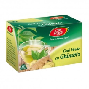 Fares Ceai Verde cu Ghimbir x 20plic