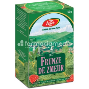 Fares Ceai Zmeur Frunze D137 50g vrac