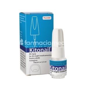 Kitonail 80mg/g lac unghii 3ml Polichem