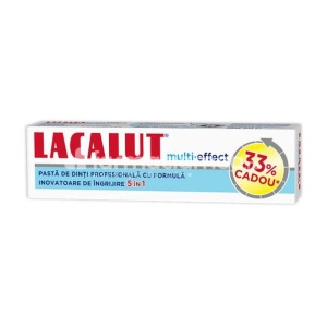 Lacalut Multi Efect pasta dinti 75ml, 33% cadou
