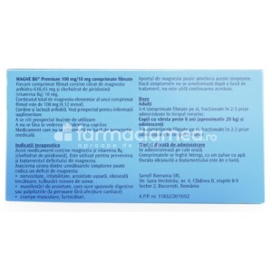 Magne B6 Premium 100mg/10mg x 40cpr film Sanofi - Img 2