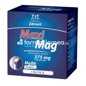 Maximag 375mg x 60plic Pachet XXL Zdrovit