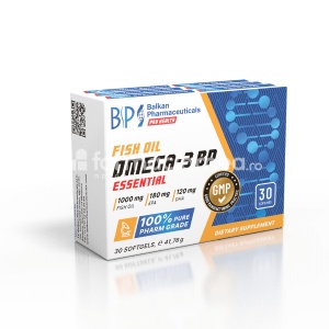 Omega 3 BP Essential Fish Oil (Ulei de peste) 1000 mg, 30 capsule moi Balkan Pharmaceuticals