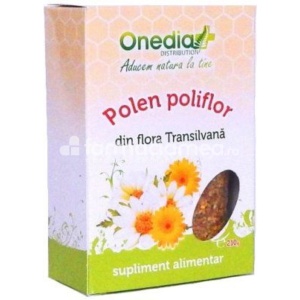 Polen Poliflor Uscat, sustine imunitatea, combate oboseala, 210g, Onedia
