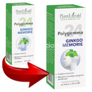 Polygemma 24 Ginkgo Memorie 50ml Plant E