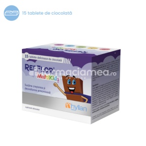 Refflor Multikids, 15 tablete masticabile Hyllan