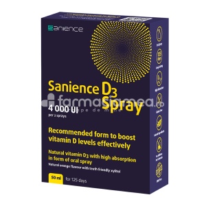 Sanience D3 Spray 4000UI 50ml Sanience