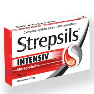 Strepsils Intensiv Miere si Lamaie 8,75mg x 24pastile Reckitt