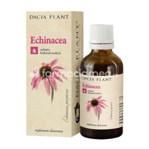 Tinctura de echinacea, sustine si imbunatateste imunitatea, 50ml, Dacia Plant