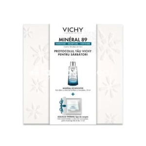 Trusa Cadou Vichy Mineral 89 ingrijire completa Gel-booster x 50ml + Aqualia thermal gel crema x15ml