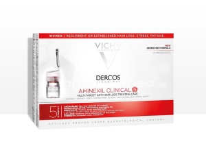 Vichy Dercos Aminexil Clinical 5 pt Femei Tratament Impotriva Caderii Parului x 21fi