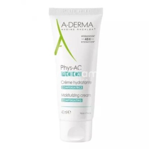 A-derma Phys-AC Hydra Crema hidratanta pentru ten cu tendinta acneica, 40 ml