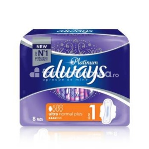 Absorbante Platinum Normal, 8 bucati, Always