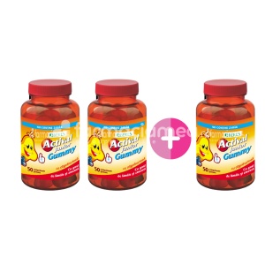 Actival Junior Gummy, 50 comprimate gumate Pachet 2 + 1 Cadou, Beres