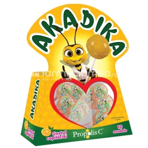 Akadika Propolis C portocala, 10 acadele, Fiterman Pharma
